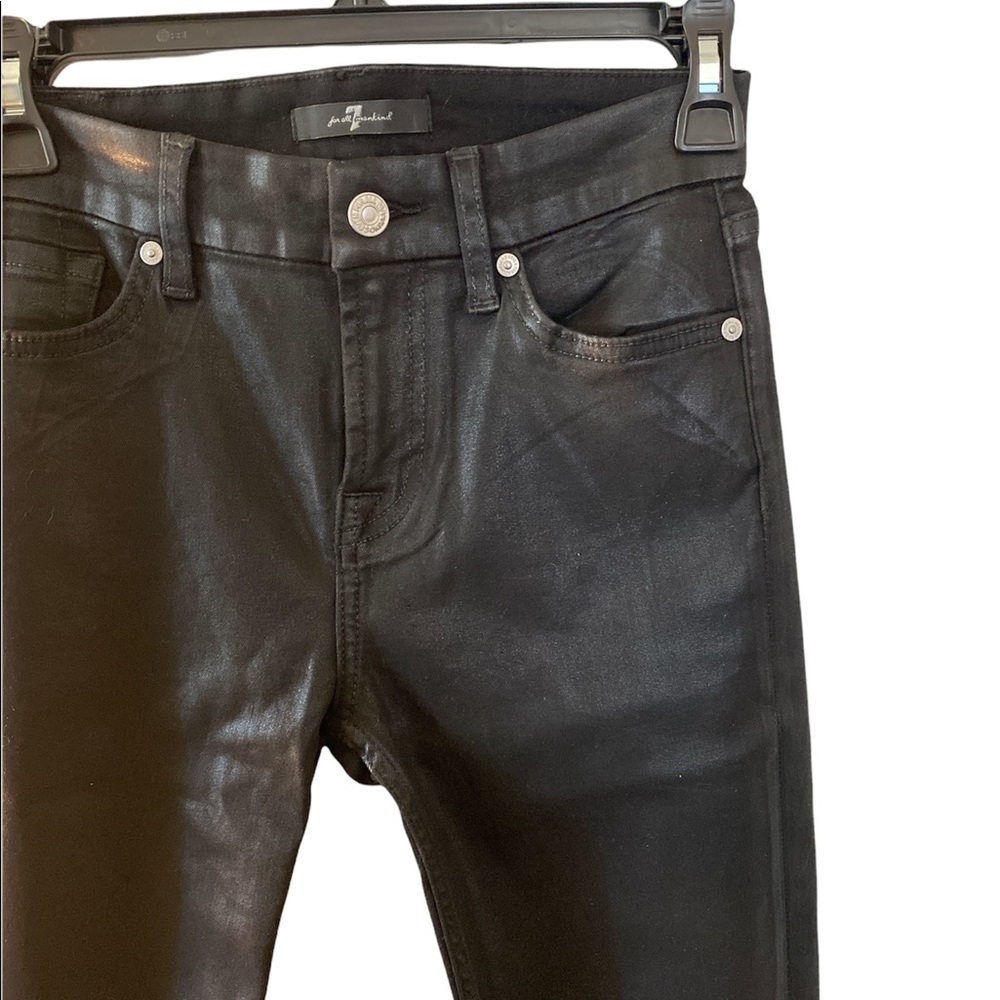 7 for All Mankind Wet Look Jeans